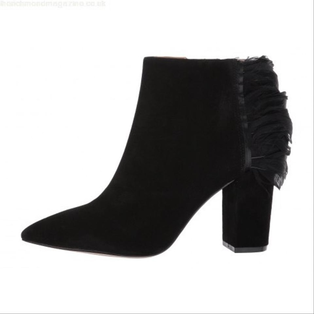Katy Perry Oiseau black suade Feather Bootie - Picture 4 of 6
